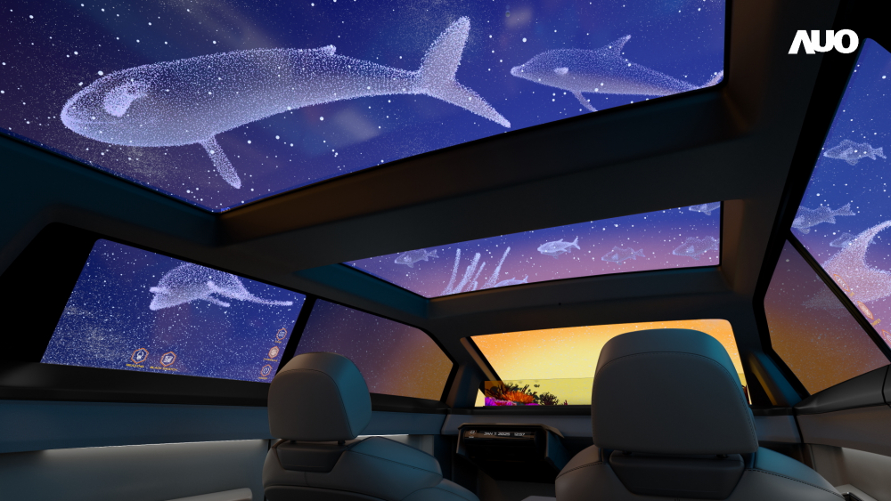 AUO showcases an array of industry-leading Micro LED Display HMI solutions through WWW.乐鱼 Smart Cockpit 2025. Among them, the Virtual Sky Canopy is the world&rsquo;s first application of a large-size, transparent Micro LED display in a sunroof, providing a boundless immersive experience